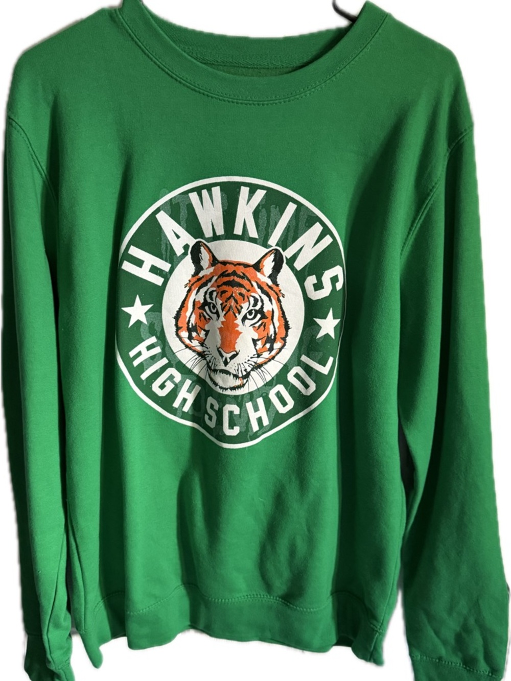 STRANGER THINGS MUST HAVE! Hawkins High School Green Crewneck Sweatshirt